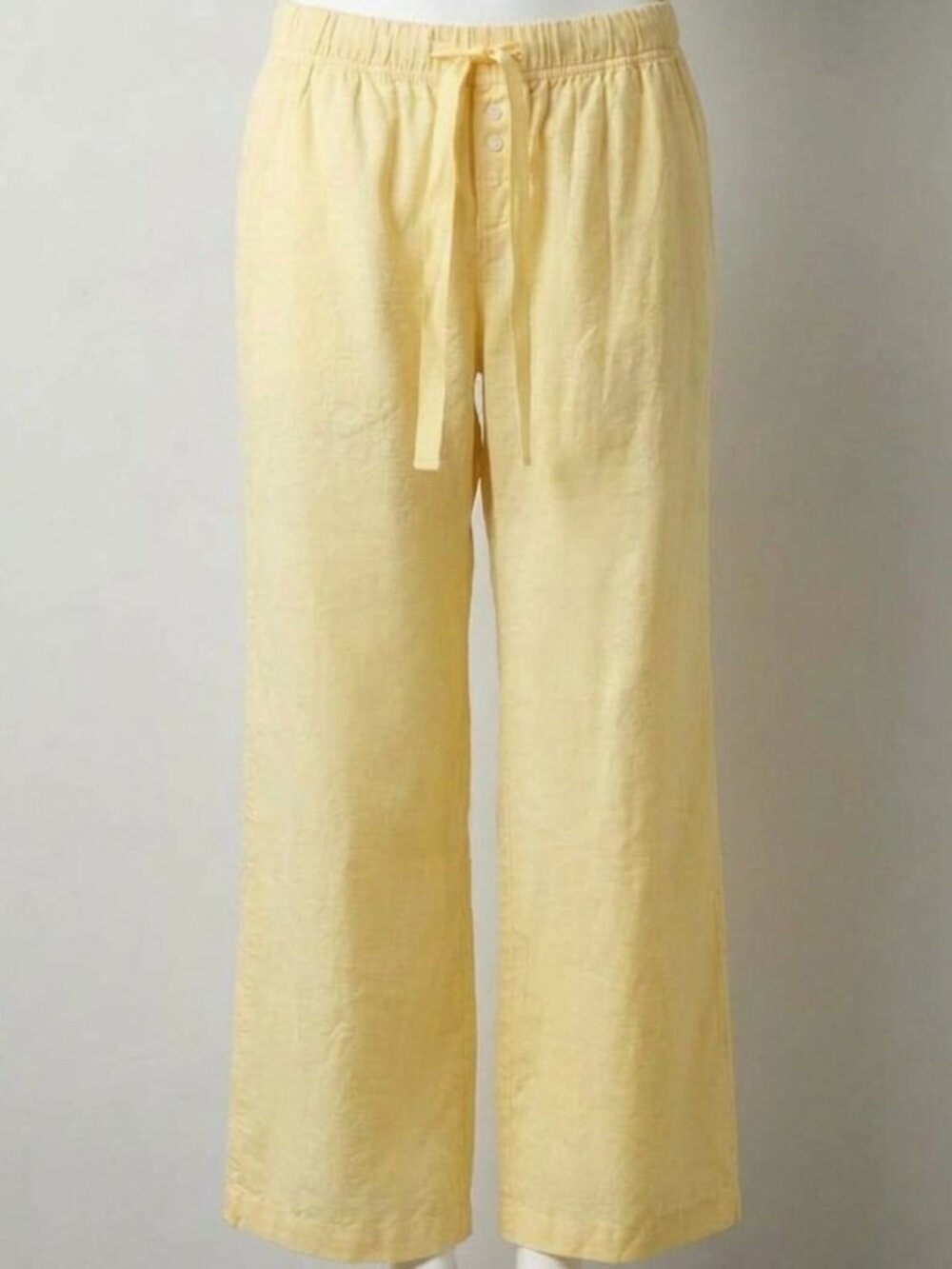 Old Navy Intimates Light Yellow Wide Leg Pajama Lounge Pants - Size XS